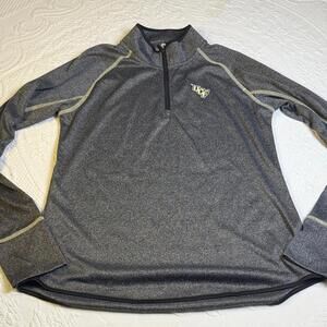 Charcoal Quarter-Zip Pullover w/ University Central Florida UCF Logo women’s XL